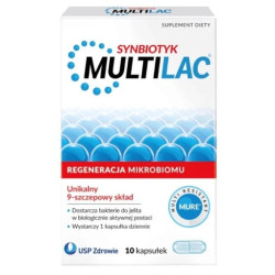 MULTILAC CAPSULES synbiotic, visor with antibiotics - 20 capsules