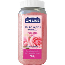 On Line Relaxing bath salt Rose 800g