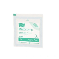 Medicomp sterile compresses 7cm x 7cm. 3pcs in a package