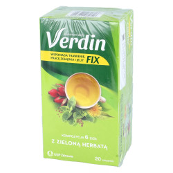 Verdin Fix z zieloną herbatą - saszetki, 20 sztuk