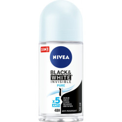 Antyperspirant Black&White Invisible Pure roll-on, 50 ml