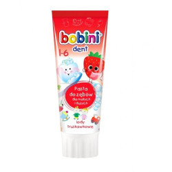 BOBINI Toothpaste for children over 1 year of age, STRAWBERRY ICE CREAM, 75 ml