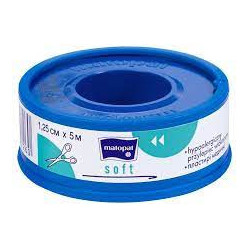 SOFT ADHESIVE 1.25CMX5M WITH OVERLAY 1 PIECE.