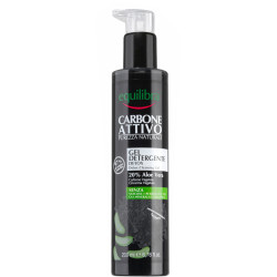 Equilibra Carbo Detox Cleansing Gel cleansing face wash gel with activated carbon Aloe Vera 200ml