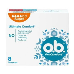 O.B.ULTIMATE COMFORT SIZE SUPER 8TAMPONS.
