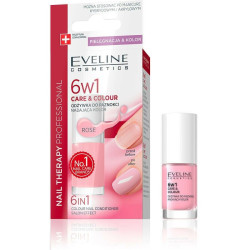 EVELINE 6W1 CARE AND PROTECT NAIL CONDITIONER  ROSE 5ML.
