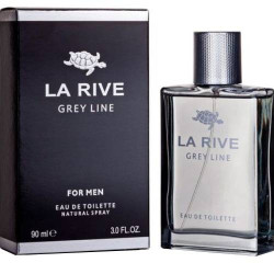LA RIVE  Men's Grey Line EDT Spray 3.0 oz Fragrances 90ml