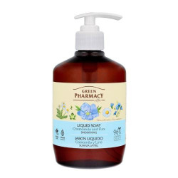 GREEN PHARMACY LIQUID SOAP CHAMOMILE MAND FLAX 460ML.