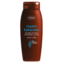 ZIAJA MASLO KAKAOWE EMULSJA SO SKORY NORMALNEJ I SUCHEJ TWARZ I CIALO VEGAN 200ML.