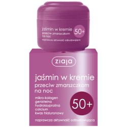 ZIAJA JASMIN 50+ CREAM FOR NIGHT ANTY-WINCKLE 50ML.