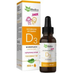 EKAMEDICA JUNIOR NATURALNA WITAMINA D3 KROPLE 30ML.