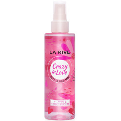 LA RIVE CRAZY IN LOVE BODY,  HAIR MIST 200ML.