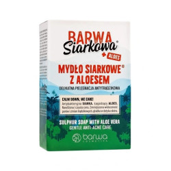 Barwa Siarkowa + Aloe, Sulphur Soap with Aloe Vera Gentle Anti-Acne Care