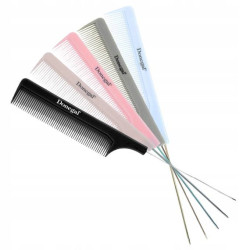 Donegal Hair Comb Metal Spike 21.5cm (mix colours)
