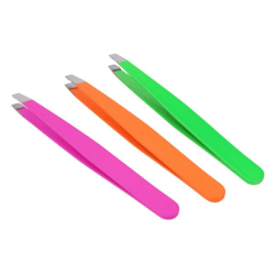 Donegal Neon Mix Angled Tweezers