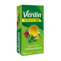 Verdin Fix with green tea, herbal, 20 sachets