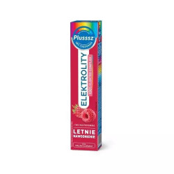 Plusssz Electrolytes + 100% Multivitamin Raspberry and Pomegranate, 24 effervescent tablets