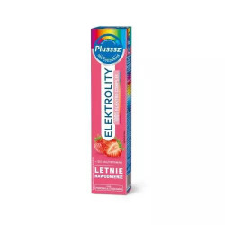 Plusssz Electrolytes + 100% Multivitamin Strawberry and Wild Strawberry, 24 effervescent tablets