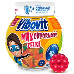 Vibovit Max Immunity Jellies Minerals and Vitamins for Children over 4 Years Old Elderberry 50 Pieces