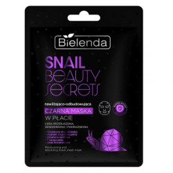 Moisturizing and regenerating black sheet mask with filtered snail slime