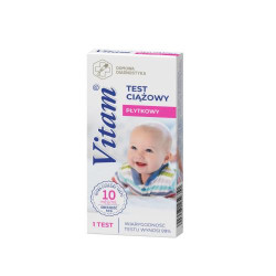 VITAM pregnancy test plate 10mlU/ml Diagnosis, 1 pc.