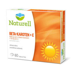 Naturell, Beta-carotene + E, tablets, 60 pcs.