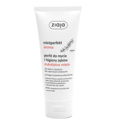 Ziaja, Mintperfekt aroma, Perlite for cleaning and hygiene of teeth, eucalyptus, mint, 100 ml