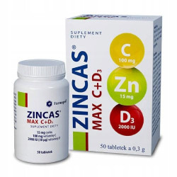 ZINCAS MAX C+D3, 50 tabl.