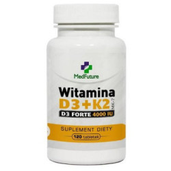 MEDFUTURE WITAMINA D3 +K2 4000 120 TABLETS.