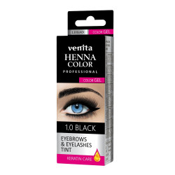 VENITA HENNA COLOR 1.0 BLACK COLOR GEL 30G