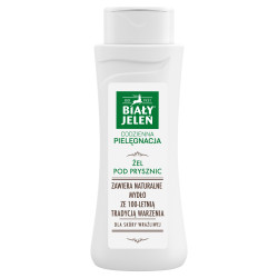 BIALY JELEN ZEL POD PRYSZNIC ZAWIERA NATURALNE MYDLO DO SKORY WRAZLIWEJ 300ML.