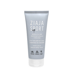 ZIAJA SPORT 2W1 BALSAM DO CIALA I ODZYWKA DO WLOSOW KONDYCJONUJE NAWILZA SKORE I WLOSY 200ML.