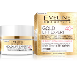 Eveline Gold Lift 40+ Luxury NIGHT and DAY CREAM with 24k gold for dry, sensitive skin - 50ml