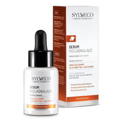 SYLVECO DERMO SERUM ROZJASNIAJACE DO TWARZY CERA Z PRZEBARWIENIAMI KWAS AZELAINOWY +ALFA-ARBUTYNA+NIACYNAMID 30ML.
