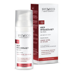 SYLVECO DERMO KREM WYGLADZAJACY NA NOC CERAMIDY+RETINOL+Q10+BUTELINA PRZECIW ZMARSZCZKOM D50ML.