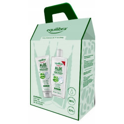 EQUILIBRA ALOESOWY ZESTAW NAWILZAJACY DO WLOSOW SZAMPON Z KWASEM HIALURANOWYM  +ODZYWKA DO WLOSOW 265ML+200ML.