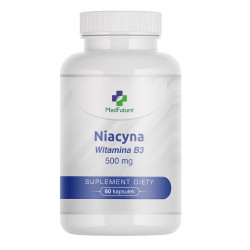 NIACYNA WITAMINA B3 500MG 60 KAPSULEK.