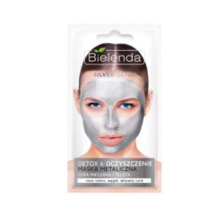 BIELENDA SILVER DETOX MASECZKA DO TWARZY METALICZNA CERA TLUSTA I MIESZANA 1SZT.