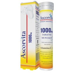 ASCORVITA 1000MG WITAMINA C W TABLETKACH MUSUJACYCH 20 TABLETEK.