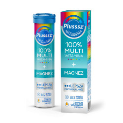 PLUSSSZ MULTIWITAMINA +MAGNEZ BEZ CUKRU 20 TABLETEK.