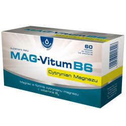 MAG-VITUM B6 CYTRYNIAN MAGNEZU 60 TABLETEK DO SSANIA LUB POLYKANIA .