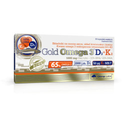 GOLD OMEGA 3 PLUS D3 +K2 MK-7 30 KAPSULEK.