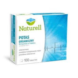 NATURELL POTAS ORGANICZNY 80 MG W 1 TABLETCE 100 TABLETEK.