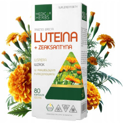 MEDICA HERBS LUTEINA + ZEAKSANTYNA 100MG 80 KAPSULEK.