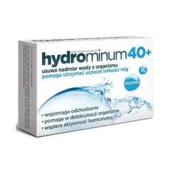 HYDROMINIUM 40+ USUWA NADMIAR WODY Z ORGANIZMU 30 TABLETEK.