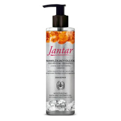 Jantar Moc Amber Moisturizing Shower And Bath Oil For Dry And Sensitive Skin Amber And Silver 400ml