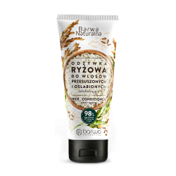 Barwa Naturalna rejuvenating Rice hair conditioner in a 200 ml tube
