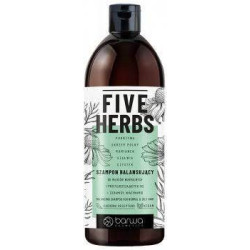 Barwa - Five Herbs - MOISTURIZING shampoo for dry and damaged hair 480 ml